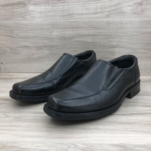 Franco Fortini Loafers Mens 9.5M Keith Black Leather Slip On Shoes